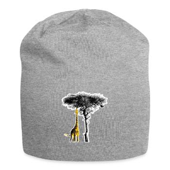 Giraffe Africa Safari Wilderness - Jersey Beanie - heather grey - Front