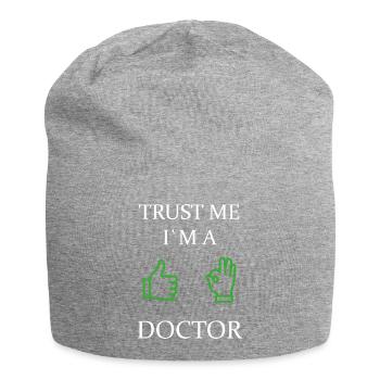 Trust me - Jersey Beanie - heather grey - Front