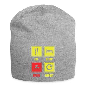 Natation. Nageurs. Natation. cadeau - Bonnet en jersey - gris chiné - Devant