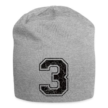 3 three drei black schwarz (uk) - Jersey Beanie - heather grey - Front
