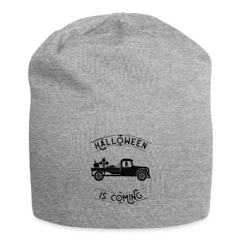 Camionnette halloween - Bonnet en jersey - gris chiné - Devant