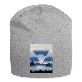 mountains - Jersey Beanie - heather grey - Front
