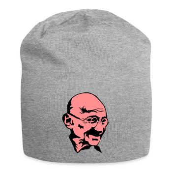mahatma gandhi leader politique visage - Bonnet en jersey - gris chiné - Devant