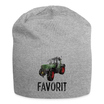 Traktor Favorit Retro Vintage Design - Jersey-Beanie - Grau meliert - Vorne
