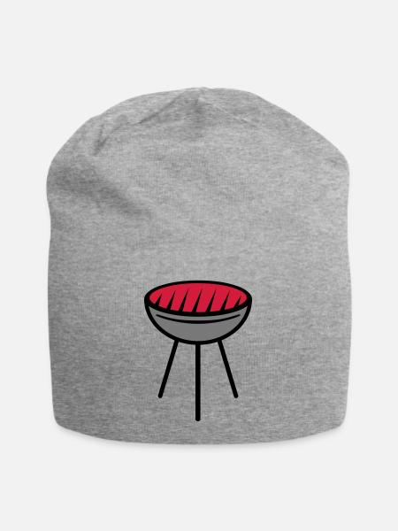 Grill - Jersey-Beanie - Grau meliert