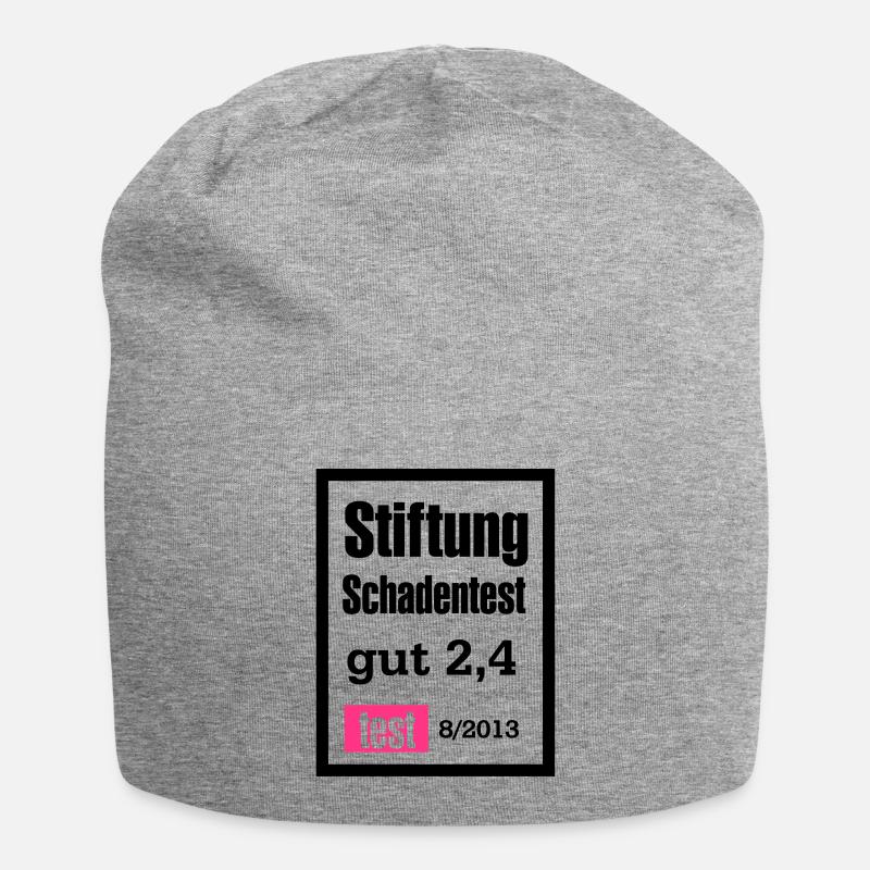 stiftung schadentest - Jersey-Beanie - Grau meliert