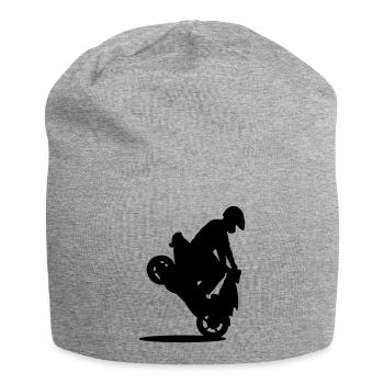 roller stunt - Jersey Beanie - heather grey - Front