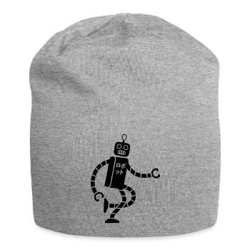robot - Jersey-Beanie - Grau meliert - Vorne