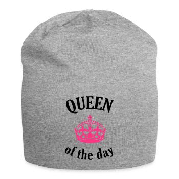 Queen of the day - Bonnet en jersey - gris chiné - Devant