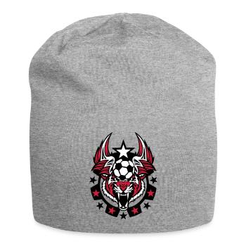 foot tigre logo sport ballon 1 - Bonnet en jersey - gris chiné - Devant