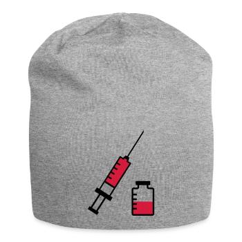 Spritze - Jersey-Beanie - Grau meliert - Vorne