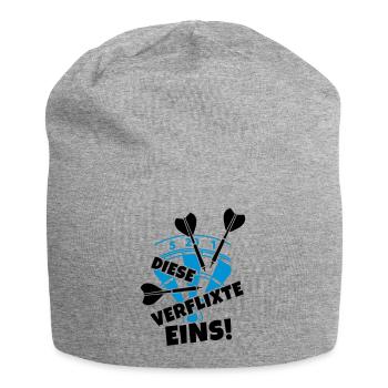 humor dart dartscheibe - Jersey-Beanie - Grau meliert - Vorne