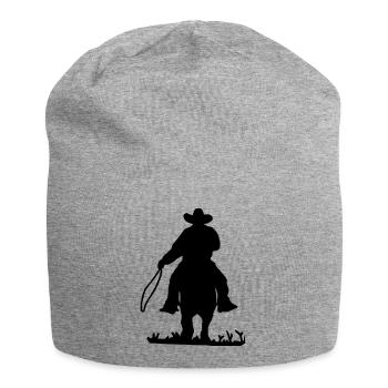 Cowboy - Jersey Beanie - heather grey - Front