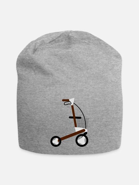 rollator - Jersey-Beanie - Grau meliert