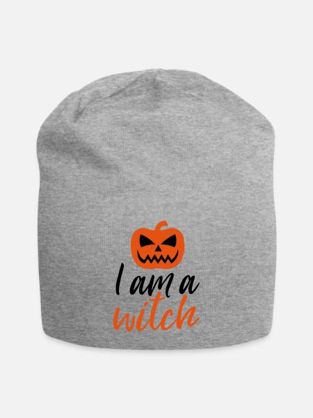 I am a Witch Hexe - Jersey-Beanie - Grau meliert