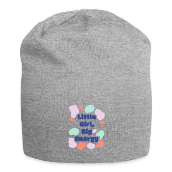Little Girl Big Energy - Jersey Beanie - heather grey - Front