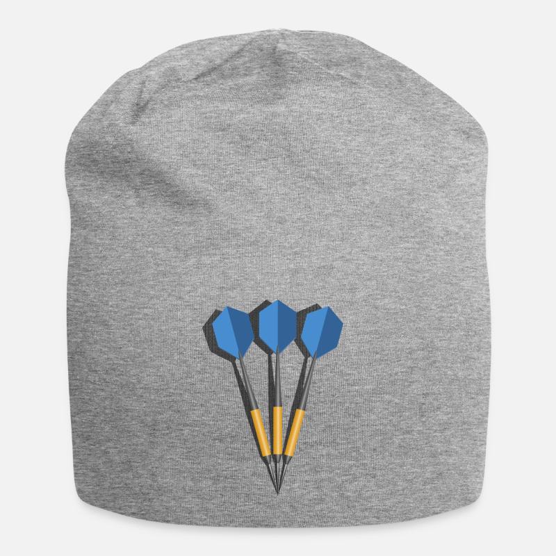 Dartpfeil - Jersey-Beanie - Grau meliert