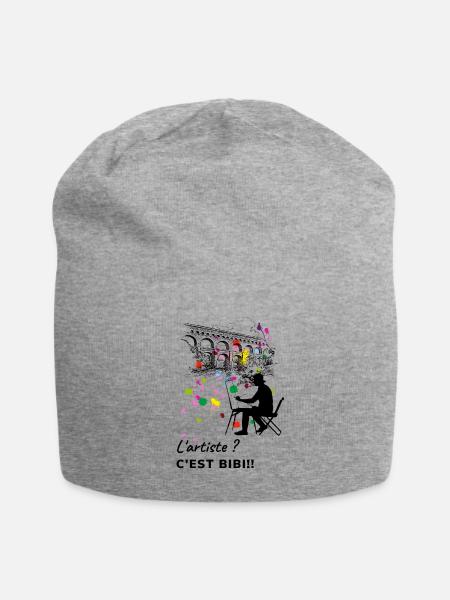 Je peux pas je suis artiste - Bonnet en jersey - gris chiné