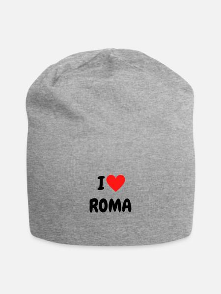 ROM - Jersey-Beanie - Grau meliert
