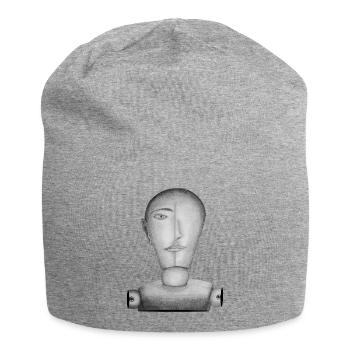 Mannequin dessiné - Bonnet en jersey - gris chiné - Devant