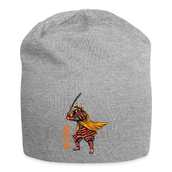 Japan Samurai Tokyo Martial Arts Retro Vintage - Jersey Beanie - heather grey - Front