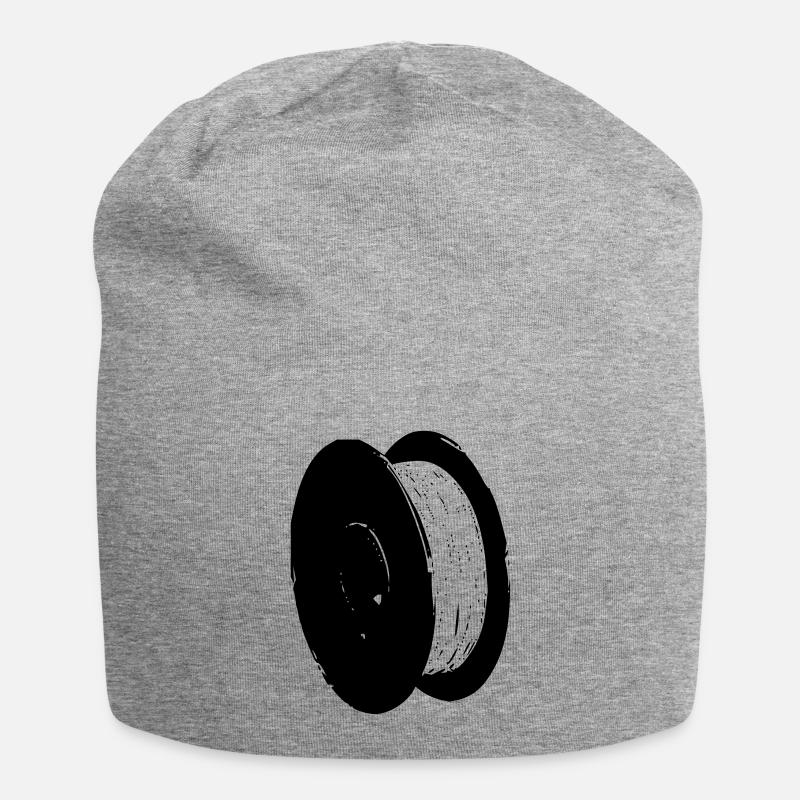 Filament Spule - Jersey-Beanie - Grau meliert
