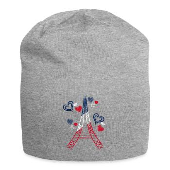 Eiffel Tower - Jersey Beanie - heather grey - Front