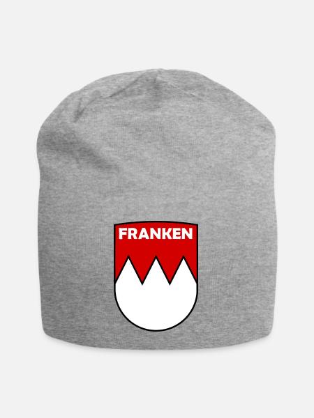 Die Franken - Jersey-Beanie - Grau meliert