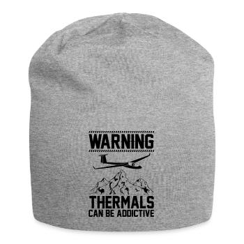 Thermal flies | Gliding Gliders Gifts - Jersey Beanie - heather grey - Front