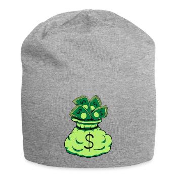 Billets de sac d’argent - Bonnet en jersey - gris chiné - Devant