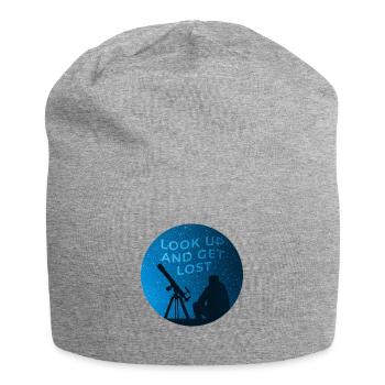 View of the starry sky - Jersey Beanie - heather grey - Front