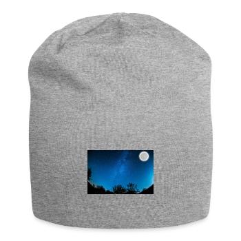 Sommer Nacht - Jersey-Beanie - Grau meliert - Vorne