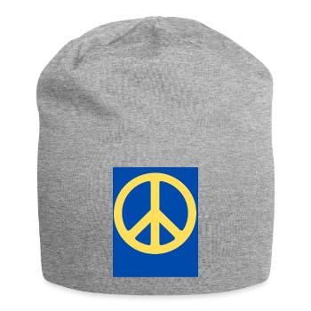 Frieden - Jersey-Beanie - Grau meliert - Vorne