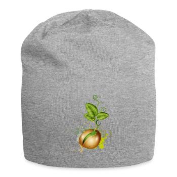tender germinates in the soil - Jersey Beanie - heather grey - Front