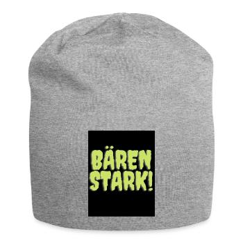 Bären stark - Jersey-Beanie - Grau meliert - Vorne