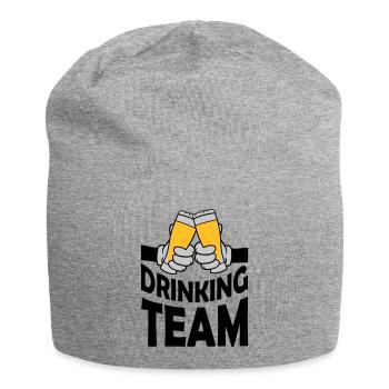 Boire du pain grillé au verre de bière de l’équipe - Bonnet en jersey - gris chiné - Devant