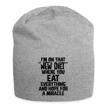 NEW DIET - Jersey Beanie - heather grey - Front