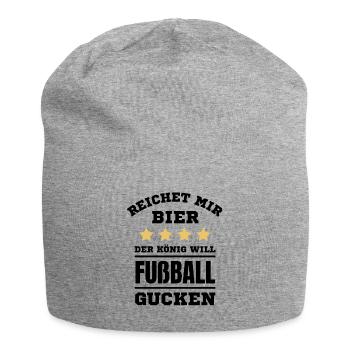 Football Football funny saying Germany - Jersey Beanie - heather grey - Front