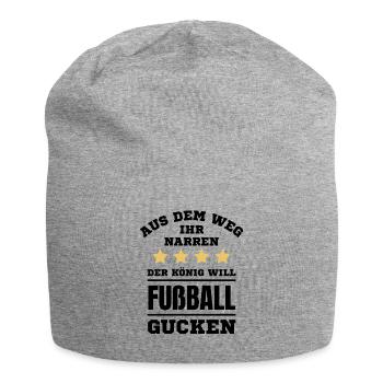 Football Football funny saying Germany - Jersey Beanie - heather grey - Front