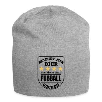 Football Football funny saying Germany - Jersey Beanie - heather grey - Front