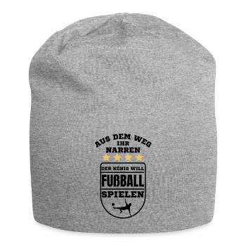 Football Football funny saying Germany - Jersey Beanie - heather grey - Front