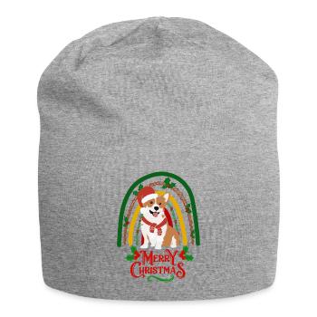Noël Sweet Welsh Corgi Kawaii - Bonnet en jersey - gris chiné - Devant