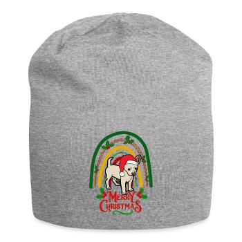 Sweet Chihuahua Christmas kawaii - Jersey Beanie - heather grey - Front