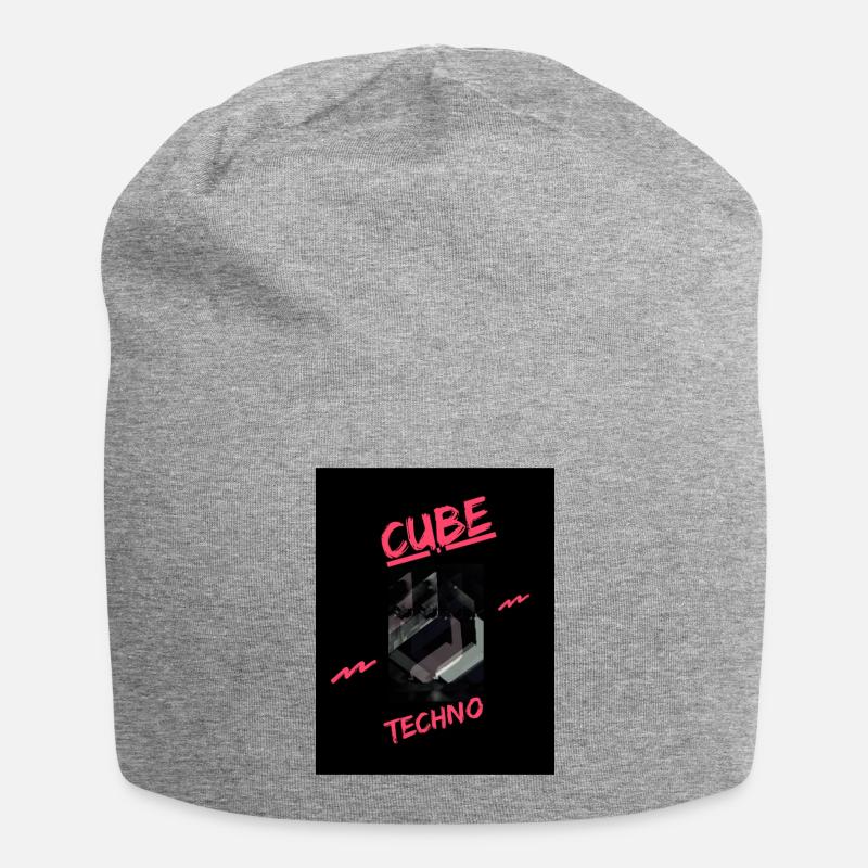 Cube ´´Pink´´ - Jersey-Beanie - Grau meliert
