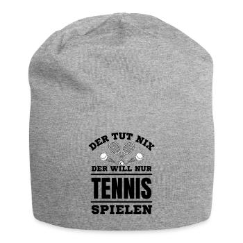 Tennis Tennisspieler Tennis spielen - Jersey-Beanie - Grau meliert - Vorne