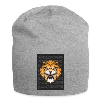 Aggressive Lion - Jersey-Beanie - Grau meliert - Vorne