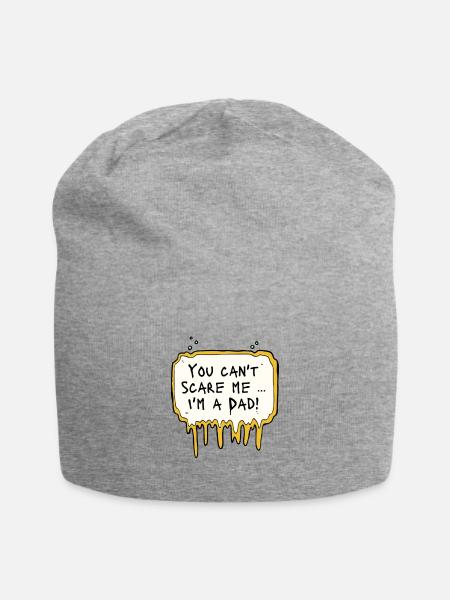 You can't scare me... - Jersey-Beanie - Grau meliert