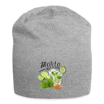 Mojito Drink ART - Jersey-Beanie - Grau meliert - Vorne