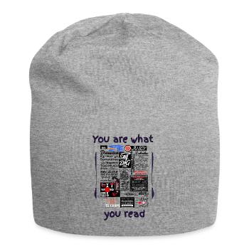 Du Bist - Nachrichten - Jersey-Beanie - Grau meliert - Vorne