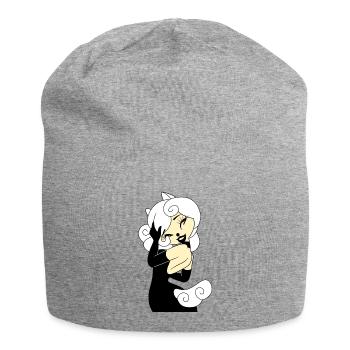 TShirt Fille Parfait Chevaux Blonde Robe Noir 2022 - Bonnet en jersey - gris chiné - Devant
